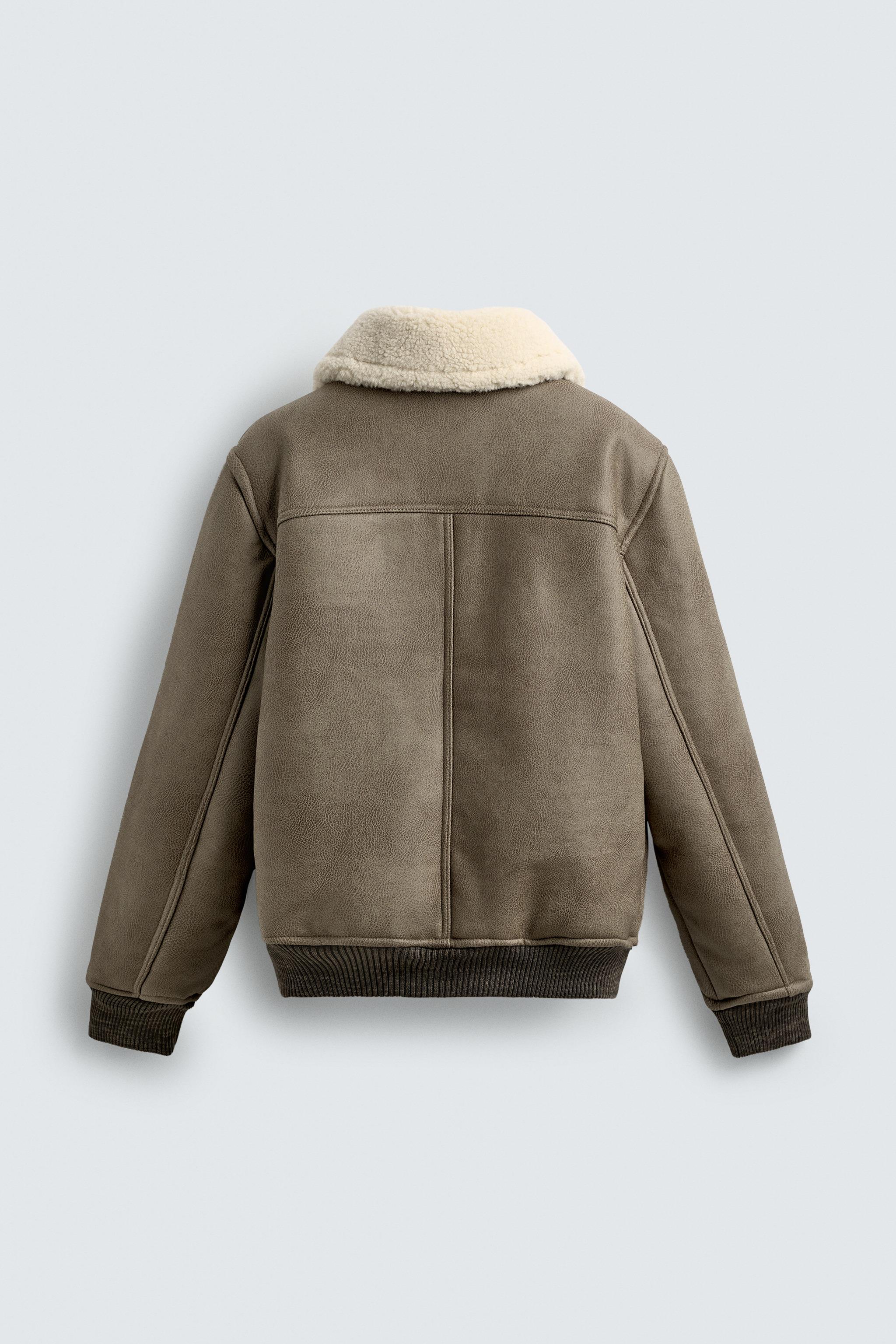 DOUBLE-FACED FAUX LEATHER JACKET